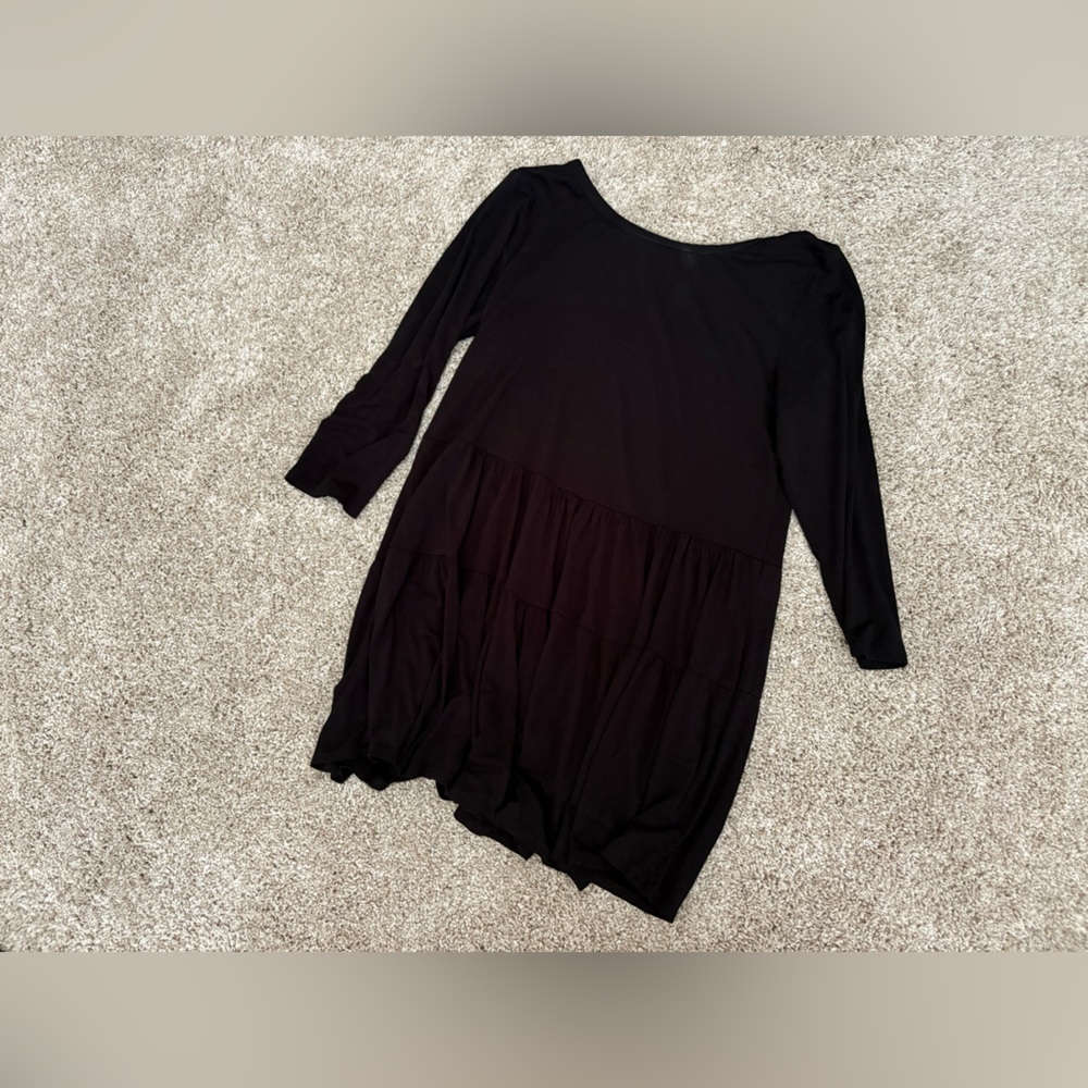 Elegant Black Long Sleeve Shirt